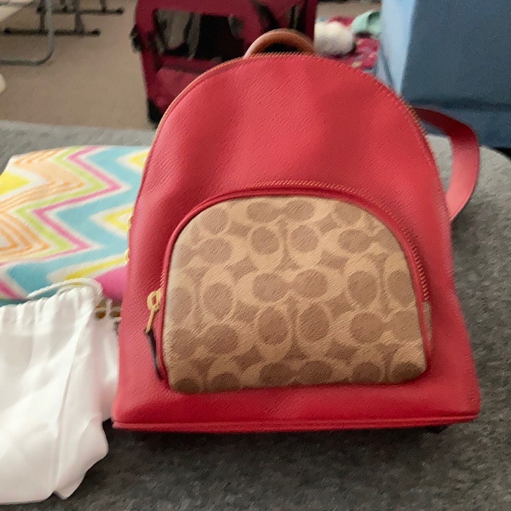 Coach Carrie Backpack w/Dust Bag